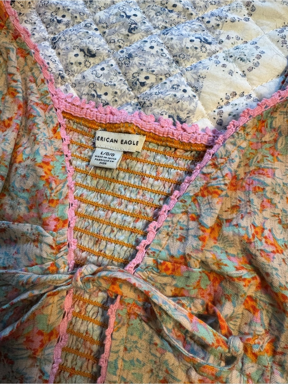 NWT American Eagle Tie Front Tank - Picture 3 of 5